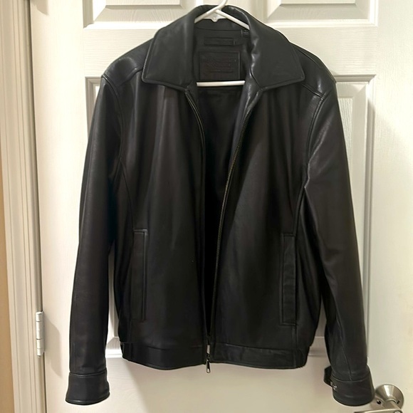 Men’s Genuine Leather Jacket Lambskin Roundtree Yorke Size S - Picture 5 of 12